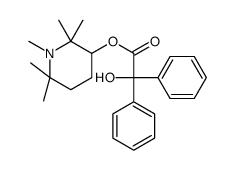 Benzilic acid 1,2,2,6,6-pentamethyl-3-piperidyl ester Structure