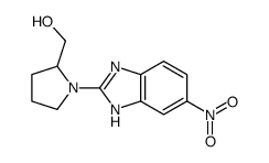 [1-(6-nitro-1H-benzimidazol-2-yl)pyrrolidin-2-yl]methanol结构式