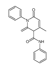 4-methyl-2-methylene-6-oxo-N,1-diphenyl-1,2,3,6-tetrahydropyridine-3-carboxamide结构式