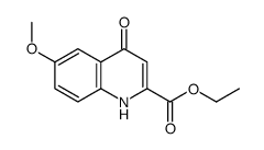 ethyl 6-methoxy-4-oxo-1H-quinoline-2-carboxylate Structure