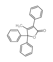 4-methyl-3,5,5-triphenyl-furan-2-one结构式