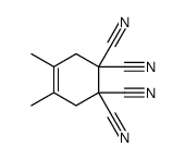 4,5-dimethylcyclohex-4-ene-1,1,2,2-tetracarbonitrile结构式