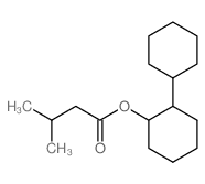 (2-cyclohexylcyclohexyl) 3-methylbutanoate结构式