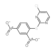 Pyrimidine, 4-chloro-2-[(2,4-dinitrophenyl)thio]- structure