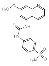 1-(7-methoxyquinolin-5-yl)-3-(4-sulfamoylphenyl)thiourea structure