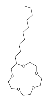 2-decyl-1,4,7,10,13-pentaoxacyclopentadecane Structure