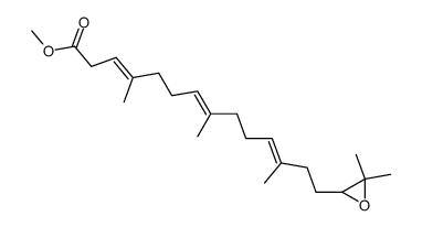 methyl 15,16-epoxy-4,8,12,16-tetramethyl-3,7,11-heptadecatrienoate Structure