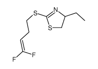 (4R)-2-(4,4-difluorobut-3-enylsulfanyl)-4-ethyl-4,5-dihydro-1,3-thiazole Structure