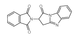 2-(1-oxo-2,3-dihydropyrrolo[1,2-a]benzimidazol-2-yl)isoindole-1,3-dione Structure