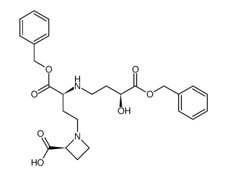 (S)-1-((S)-4-(benzyloxy)-3-(((S)-4-(benzyloxy)-3-hydroxy-4-oxobutyl)amino)-4-oxobutyl)azetidine-2-carboxylic acid Structure