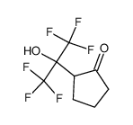 2-(1,1,1,3,3,3-hexafluoro-2-hydroxypropan-2-yl)cyclopentanone结构式