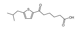 6-(5-isobutyl-thiophen-2-yl)-6-oxo-hexanoic acid结构式