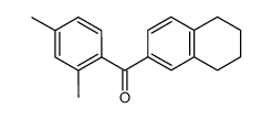 (2,4-dimethyl-phenyl)-(5,6,7,8-tetrahydro-[2]naphthyl)-ketone结构式