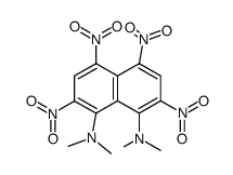 1,8-bis(dimethylamino)-2,4,5,7-tetranitronaphthalene结构式