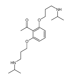 1-[2,6-bis[3-(propan-2-ylamino)propoxy]phenyl]ethanone结构式