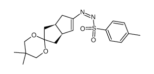 (-)-(3'aS-cis)-N-[3',3'a,4',6'a-tetrahydro-5,5-dimethylspiro[1,3-dioxane-2,2'(1'H)-pentalen-5'-yl]]-N'-(p-toluenesulfonyl)diazene结构式