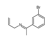 1-(3-bromophenyl)-N-prop-2-enylethanimine Structure