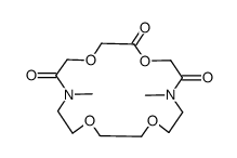 7,16-dimethyl-1,4,10,13-tetraoxa-7,16-diazacyclooctadecane-2,6,17-trione结构式