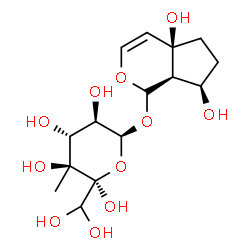 [[1S,(-)]-1,4a,5,6,7,7aα-Hexahydro-4aα,5α,6β,7α-tetrahydroxy-4-methylcyclopenta[c]pyran-1α-yl]β-D-glucopyranoside picture