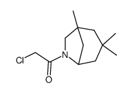 6-Azabicyclo[3.2.1]octane, 6-(chloroacetyl)-1,3,3-trimethyl- (9CI)结构式