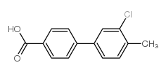 3-氯-4-甲基-[1,1-联苯]-4-羧酸结构式