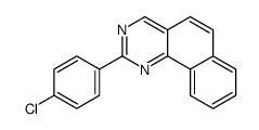 2-(4-chlorophenyl)benzo[h]quinazoline结构式