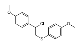 1-[2-chloro-2-(4-methoxyphenyl)ethyl]sulfanyl-4-methoxybenzene结构式