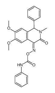 (E)-2-methyl-6,7-dimethoxy-1-phenyl-4--1,4-dihydro-3(2H)-isoquinolinone Structure