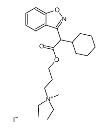 [3-(2-Benzo[d]isoxazol-3-yl-2-cyclohexyl-acetoxy)-propyl]-diethyl-methyl-ammonium; iodide结构式