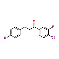 3-(4-Bromophenyl)-1-(4-chloro-3-fluorophenyl)-1-propanone structure