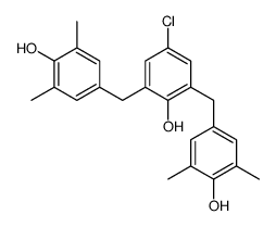 4-[[5-chloro-2-hydroxy-3-[(4-hydroxy-3,5-dimethylphenyl)methyl]phenyl]methyl]-2,6-dimethylphenol Structure