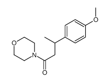 3-(4-methoxyphenyl)-1-morpholin-4-ylbutan-1-one Structure