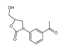 (5S)-3-(3-acetylphenyl)-5-(hydroxymethyl)-1,3-oxazolidin-2-one Structure