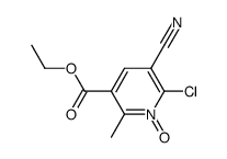 ethyl 6-chloro-5-cyano-2-methylnicotinate 1-oxide Structure