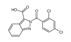 2-(2,4-dichlorobenzoyl)indazole-3-carboxylic acid Structure