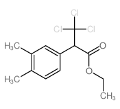 ethyl 3,3,3-trichloro-2-(3,4-dimethylphenyl)propanoate结构式