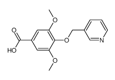 3,5-二甲氧基-4-(3-吡啶甲氧基)苯甲酸结构式