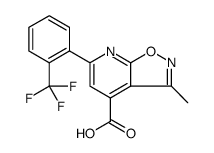 Isoxazolo[5,4-b]pyridine-4-carboxylic acid, 3-methyl-6-[2-(trifluoromethyl)phenyl] Structure