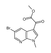 Methyl (5-bromo-1-methyl-1H-pyrrolo[2,3-b]pyridin-3-yl)(oxo)aceta te Structure