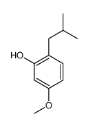 5-methoxy-2-(2-methylpropyl)phenol结构式