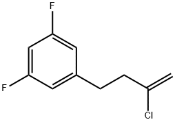 2-Chloro-4-(3,5-difluorophenyl)-1-butene结构式