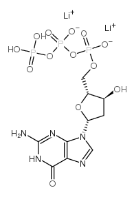 2'-DEOXYGUANOSINE 5'-TRIPHOSPHATE DILITHIUM SALT Structure