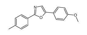 5-(4-methoxyphenyl)-2-(4-methylphenyl)-1,3-oxazole结构式