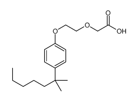 2-[2-[4-(2-methylheptan-2-yl)phenoxy]ethoxy]acetic acid Structure