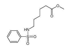 methyl 6-(benzenesulfonamido)hexanoate结构式