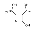 2-Azetidinecarboxylic acid, 3-(1-hydroxyethyl)-4-oxo- (9CI) Structure