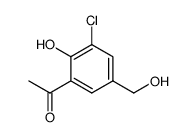 2-hydroxy-3-chloro-5-hydroxymethylacetophenone结构式