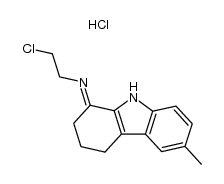 6-Methyl-1-(2-chloroethylimino)-1,2,3,4-tetrahydrocarbazole hydrochloride Structure