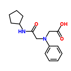 {[2-(Cyclopentylamino)-2-oxoethyl](phenyl)amino}acetic acid结构式