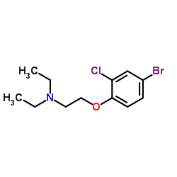 2-(4-Bromo-2-chlorophenoxy)-N,N-diethylethanamine Structure